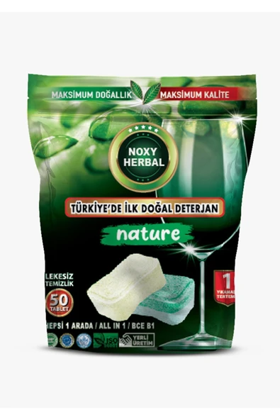 Bulaşık makinesi tableti 50 yıkama vegan ürün yerli üretim ürün görseli 1