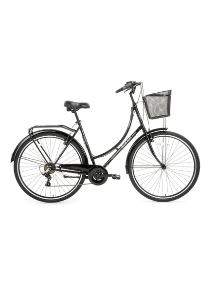 BİSAN PARADISE S KADIN ŞEHİR BİSİKLETİ 56CM V 28 JANT 7 VİTES PARLAK SİYAH GRİ ürün görseli 1