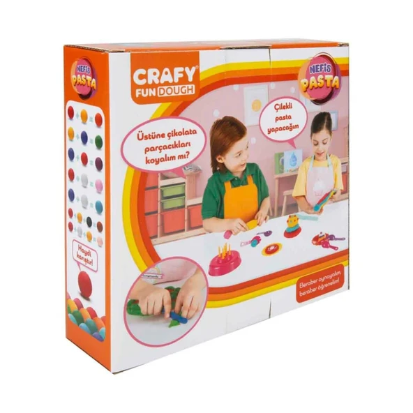Crafy Nefis Pasta Oyun Hamur Seti 17 Parça 200 gr. - Resim 2