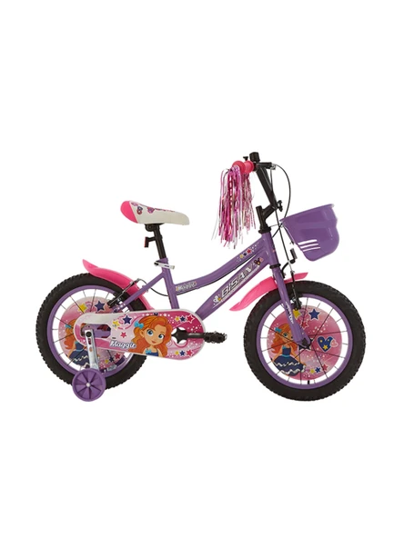 BİSAN MAGGIE KIZ ÇOCUK BİSİKLETİ 26CM V 16 JANT LİLA BEYAZ ürün görseli 1