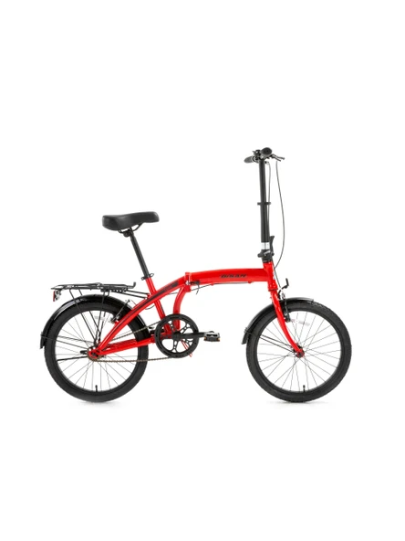 BİSAN TWIN KATLANIR BİSİKLET 32CM V 20 JANT 1 VİTES KIRMIZI SİYAH ürün görseli 1