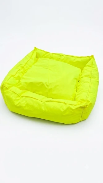 Lepus Kedi Köpek Yatak Medium Lime EN65cm-BOY65cm-YÜK.15cm ürün görseli 1