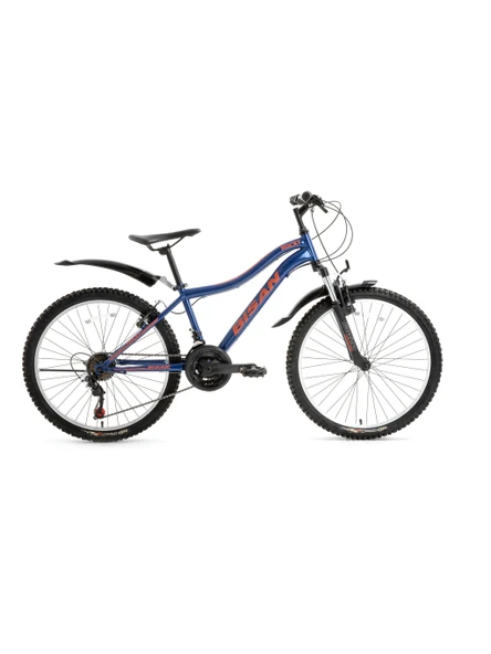 BİSAN ROCKY ERKEK DAĞ BİSİKLETİ 42CM V 26 JANT 21 VİTES LACİVERT KIRMIZI ürün görseli 1
