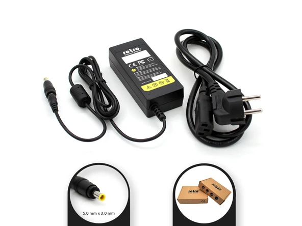 12V 3A 36W 5.0x3.0 mm Pinli Uç Adaptör RETRO ürün görseli 1