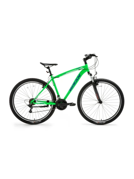 BİSAN LEON ERKEK DAĞ BİSİKLETİ 48CM V 27.5 JANT 21 VİTES NEON YEŞİL LACİVERT ürün görseli 1