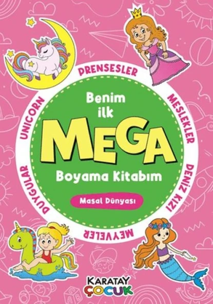 Mega Boyama Kitabım - Masal Dünyası ürün görseli 1