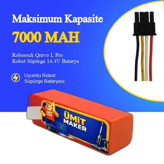 Roborock Qrevo L Pro Robot Süpürge 7000 mAh 14.4V Batarya ürün görseli 1