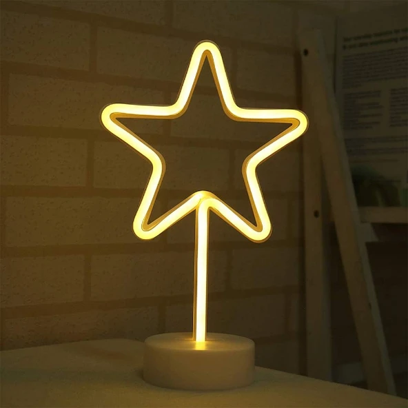 Yıldız Neon Led Lamba - Resim 4