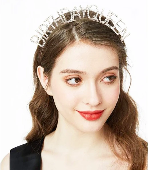 Birthday Queen Yazılı Kraliçe Taç - Resim 5