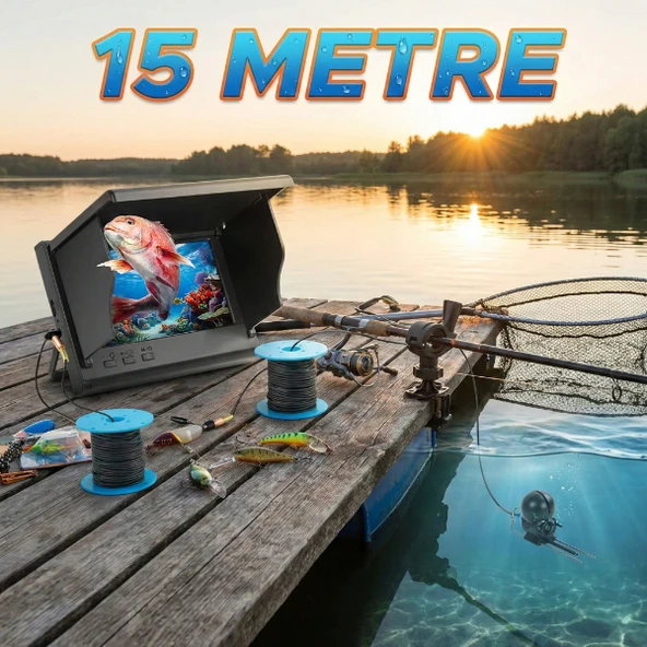 15 Metre Sualtı Balık Tutma Kamerası ürün görseli 1