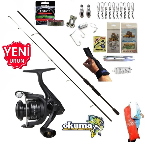 Okuma Revenger Rv-3000A 240cm 20-40gr Double Black Kıyı Spin Olta Takımı Seti ürün görseli 1