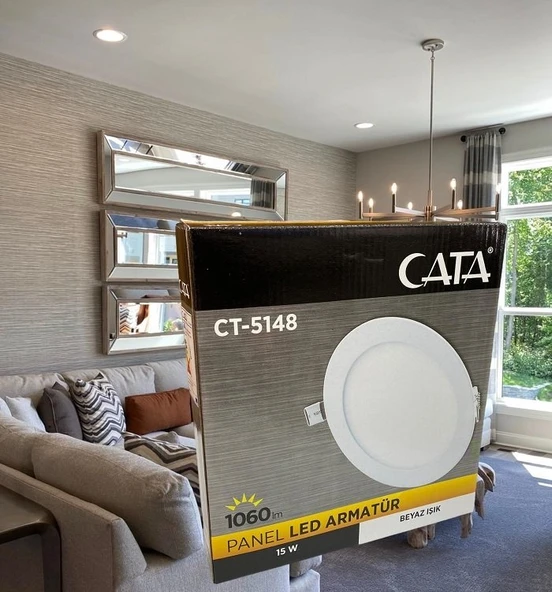 CATA 15W BEYAZ LED PANEL ARMATÜR ürün görseli 1