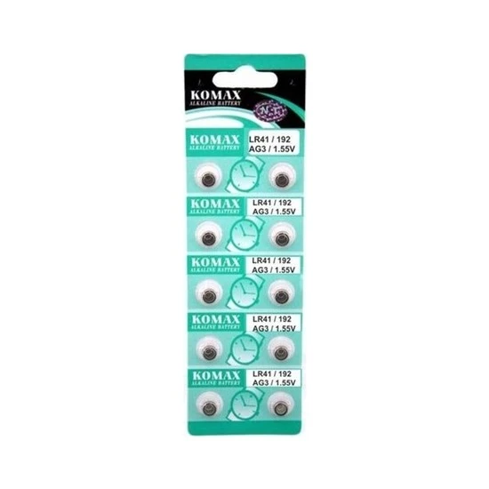 AG3 Saat Pili - Düğme Pil 10lu Paket LR41/192 1.55V ürün görseli 1