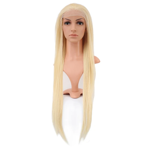 Gerçek Front Lace Düz Platin Tül Peruk / 80/85cm ürün görseli 1