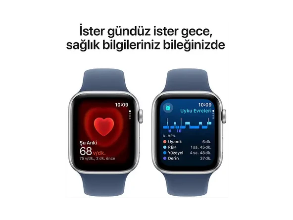 APPLE WATCH SE 44MM 2.NESİL SİLVER VİTRİN - Resim 2