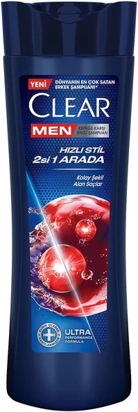 Clear Men Hızlı Stil 2'si 1 Arada 350 Ml Şampuan ürün görseli 1