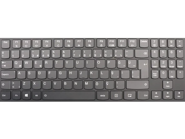 Lenovo 80WK00J7TX Klavye Işıklı Beyaz Tuş V1 Non-RGB ürün görseli 1