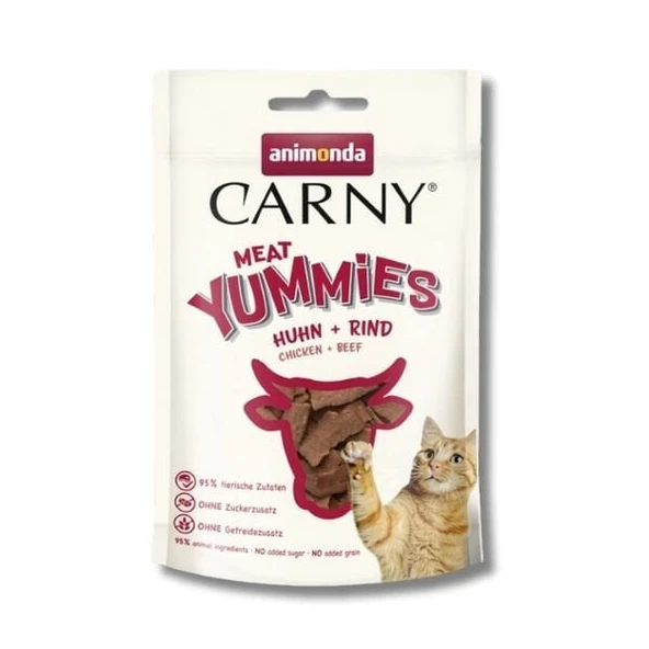 ANİMONDA CARNY MEAT TAVUK VE SIĞIR ETLİ KEDİ ÖDÜL MAMASI 50GR ürün görseli 1