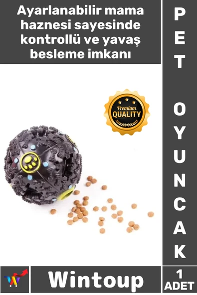 #PetOyuncak Akıllı Isırılma Dayanıklı Eğitici Avcılık Yeteneği Sesli Kedi Köpek Mama Bulma Oyuncağı ürün görseli 1