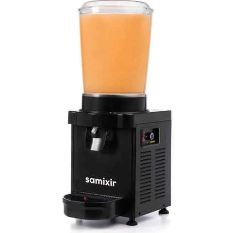 Samixir M10.AB Soğuk İçecek Dispenseri-10 litre-karıştırıcılı-manuel-siyah ürün görseli 1