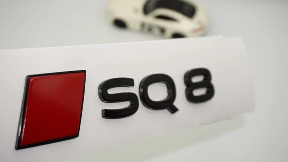 DK Tuning SQ8 2025+ Bagaj Siyah Kırmızı Yazı Logo Arma Audi İle Uyumlu ürün görseli 1