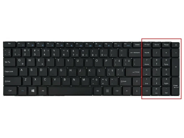 TechnoPc AuraBook T15S Klavye V2 ürün görseli 1