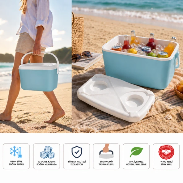 Kale Termos 10 LT BUZZY BUZLUK TERMOS (1180 COOLER BOX) - Resim 3