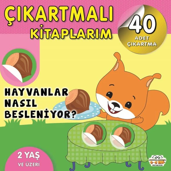 Çıkartmalı Kitaplarım-Hayvanlar Nasıl Besleniyor? ürün görseli 1