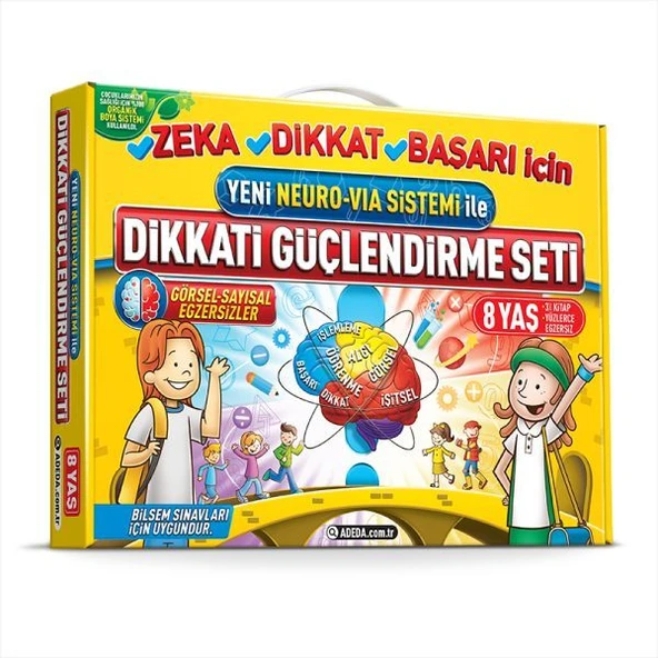 Dikkati Güçlendirme Seti 2. Sınıf – 8 yaş- Neuro-Via ürün görseli 1
