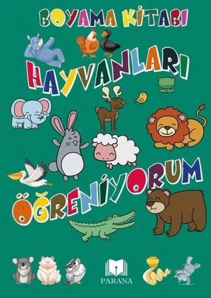 Hayvanları Öğreniyorum - Boyama Kitabı ürün görseli 1