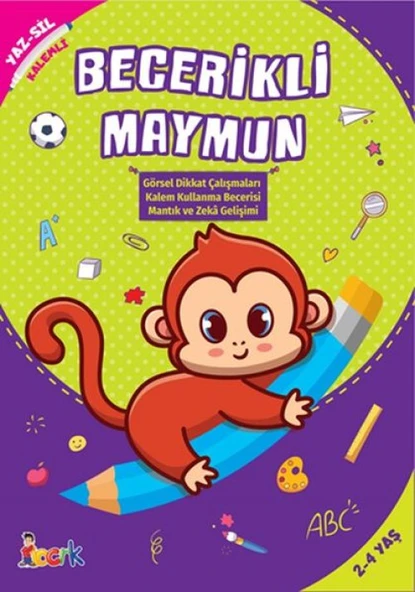 Becerikli Maymun - Yaz-Sil-Kalemli ürün görseli 1