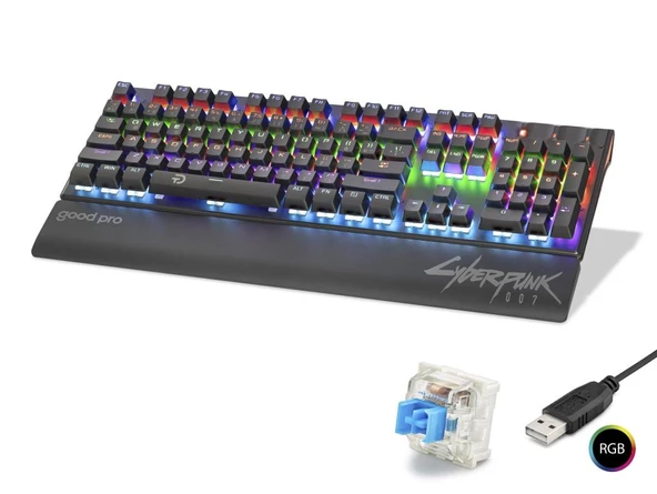 Mekanik Klavye Blue Switch Bilek Destekli Rgb - Siyah G525XB ürün görseli 1