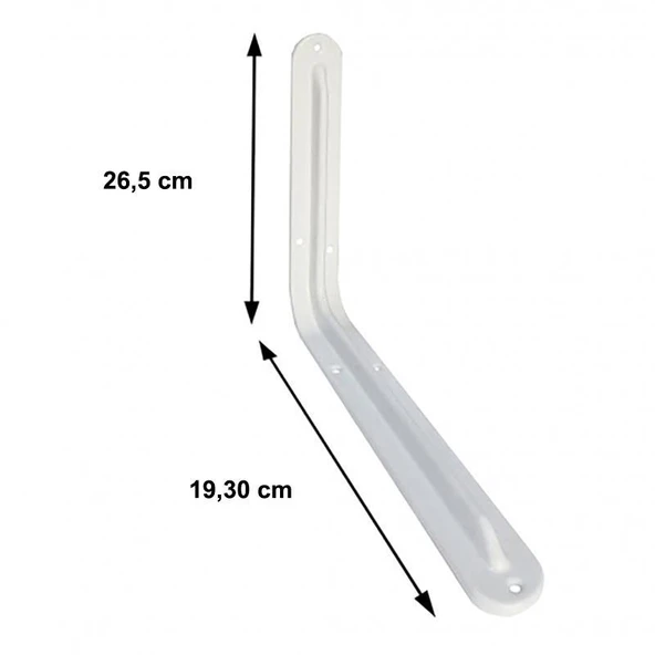 Raf Altı 8x10 mm Beyaz - Resim 2