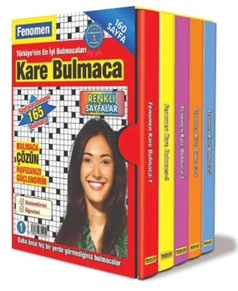 Fenomen Kare Bulmaca Seti (5 Kitap) ürün görseli 1