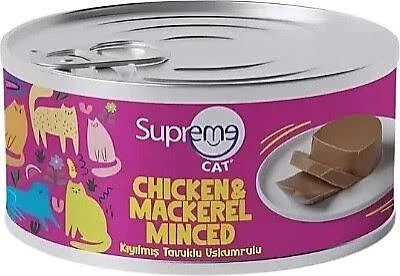 Supreme Tavuk Etli ve Uskumru Kıyılmış Kedi Yaş Maması 85 Gr 1  ADET ürün görseli 1