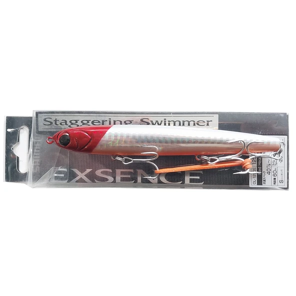Shimano Staggering Swimmer 125S 12.5cm 21gr Sinking Maket Balık  Red Head HG ürün görseli 1