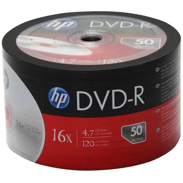 HP DME00070-3 4.7 GB Boş DVD-R 50'Li Paket ürün görseli 1