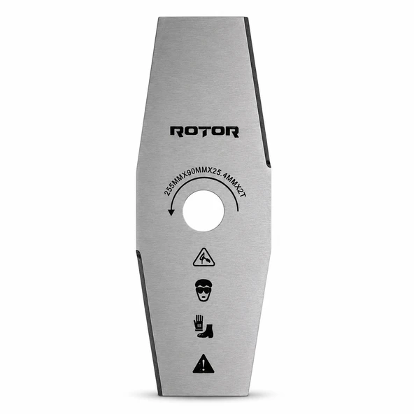 Rotor 3T Motorlu Tırpan Bıçağı 255x25.4x1.6 mm ürün görseli 1