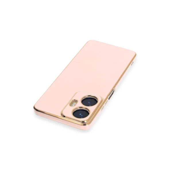 C55 Kılıf Volet Silikon - Pembe - Resim 3