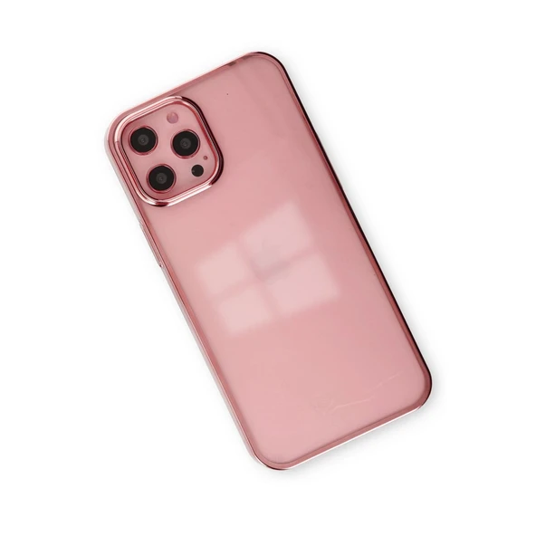 İphone 12 Element Silikon - Pembe - Resim 3