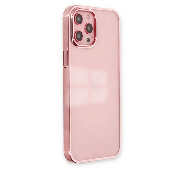 İphone 12 Element Silikon - Pembe - Resim 2