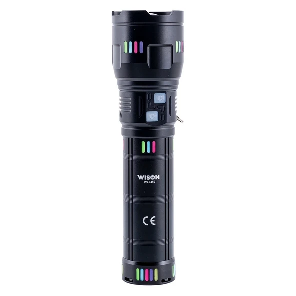 Ws-1150 Uzun Menzilli 60 Watt 5500 Lümen Profesyonel Güçlü El Feneri ürün görseli 1