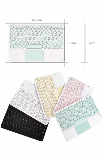 Touchpad Tüm Cihazlara Klavye Touchpad Slim Q Klavye - Resim 5