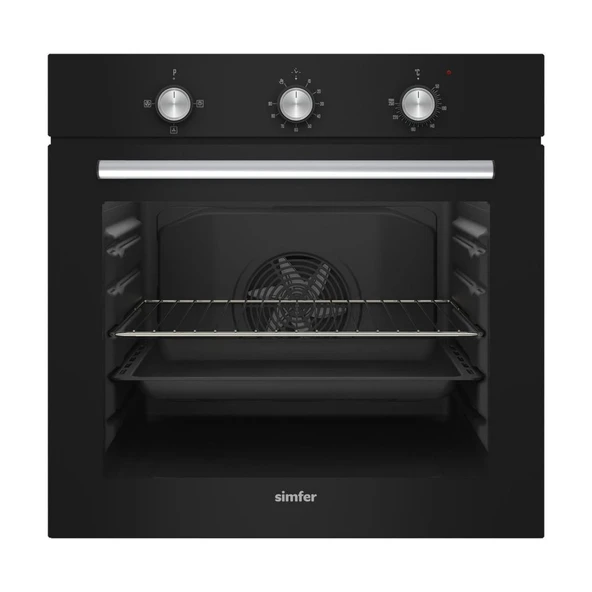 Simfer SB8201 Siyah Diamond Ankastre Fırın ürün görseli 1