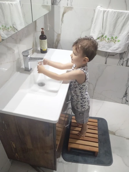 Ahşap Çocuk Lavabo Önü Basamaği - Resim 4