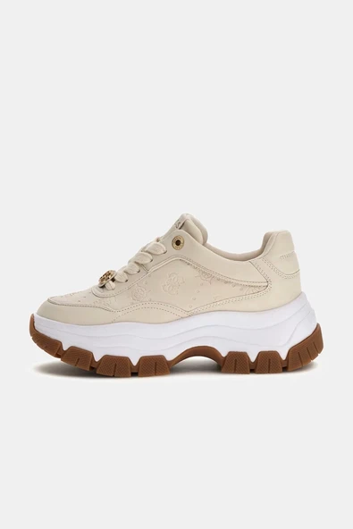 Guess Berrett2 Kadın Çok Renkli Sneaker FLFBRTPEL12-CREAM ürün görseli 1