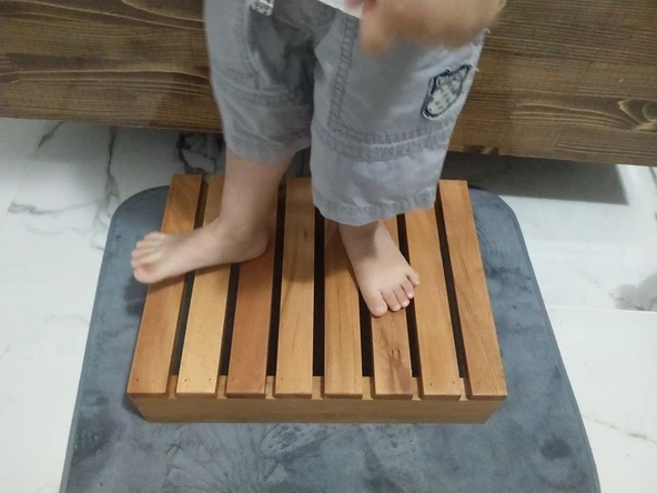 Ahşap Çocuk Lavabo Önü Basamaği - Resim 2