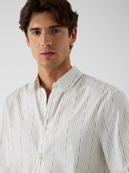 Guess Striped Erkek Regular Fit Gömlek - Resim 4