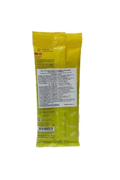 MEO TON BALIKLI VE KEÇİ SÜTLÜ KEDİ KREMA ÖDÜL MAMASI 4*15GR ürün görseli 1