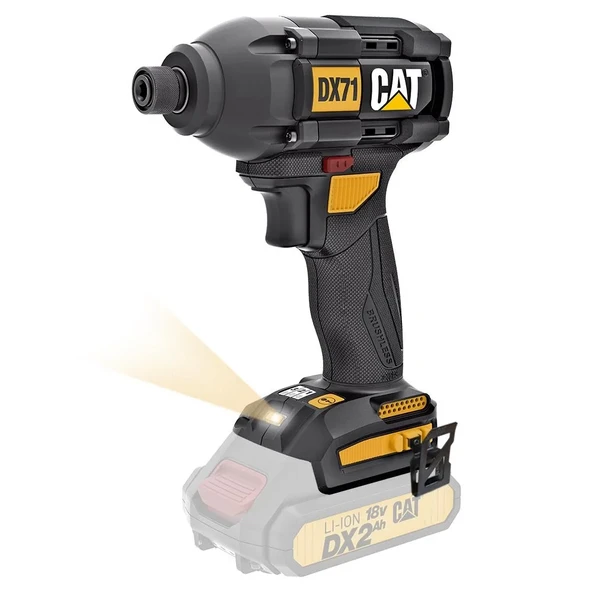 Cat Dx71B 18Volt 215Nm Kömürsüz Profesyonel Şarjlı Darbeli Tornavida (Akü Dahil Değildir) ürün görseli 1